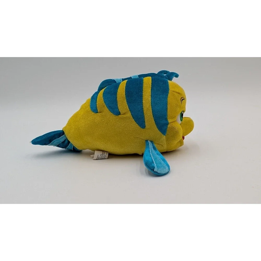Disney Parks The Little Mermaid Friend Plush Flounder Fish Stuffed Sidekick 9